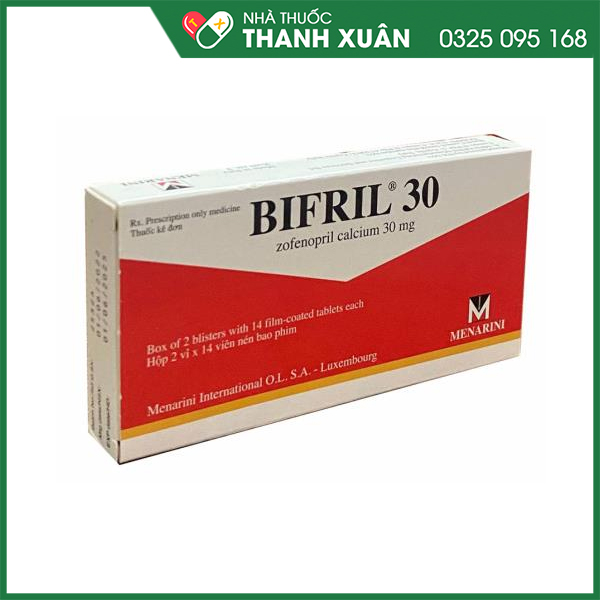 Bifril 30 thuốc điều trị tăng huyết áp